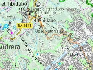 a0027 - Barcelona to Tibidabo via forest path