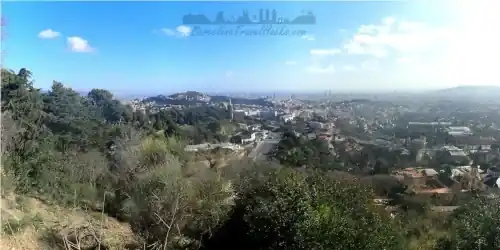 Barcelona to Tibidabo via forest path and Fabra Observatory