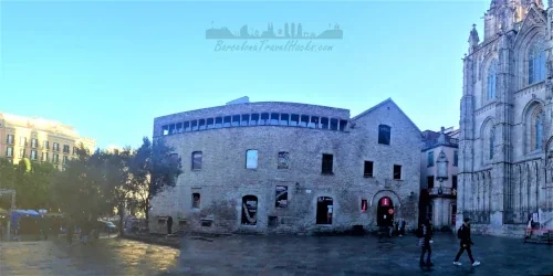 Barcelona Dioceses Museum in the 4th Century Roman wall