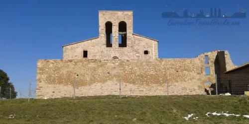 Tagamanent Castle Ruin from Figaró via Vallcàrquera River
