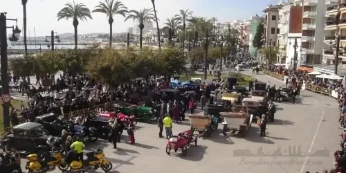 Sitges Classic Car Rally 2025 from Barcelona Plaça Jaime I